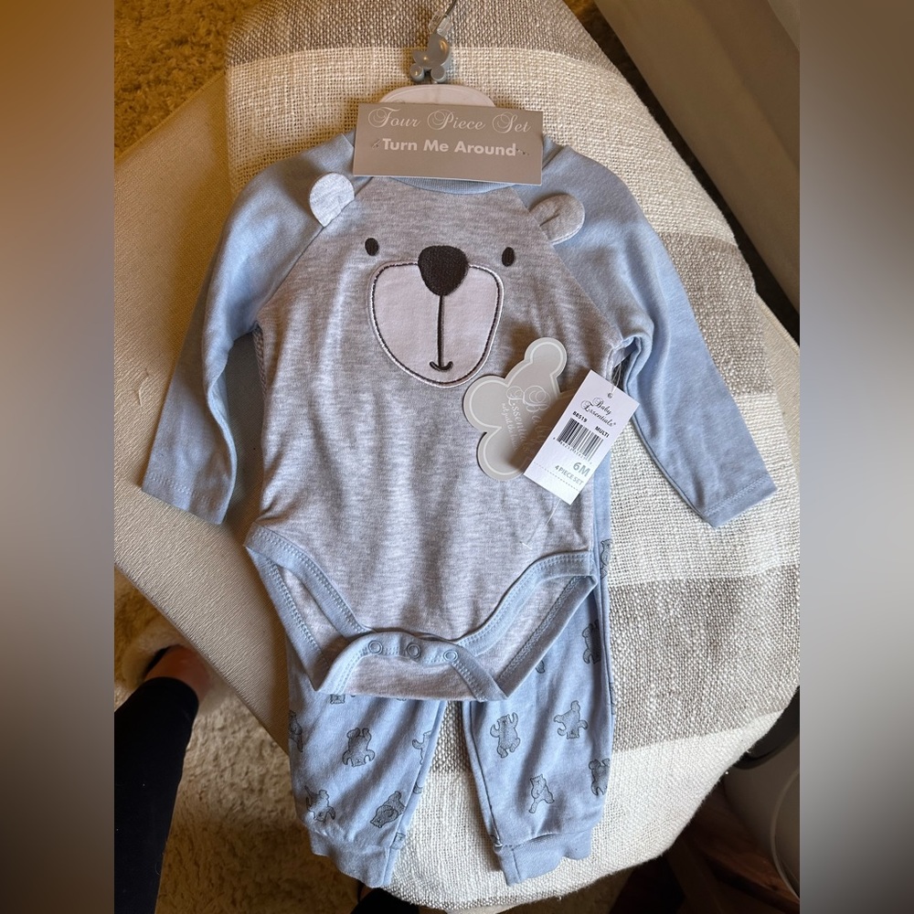 NWT Baby Essentials 6 month Four Piece Set